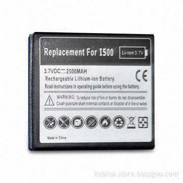Extended PDA Battery, Suitable for Samsung i500, with 2,500mAh Capacity and Long Recycle Lifespan
